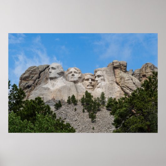 Mount Rushmore in lente Poster (Voorkant)