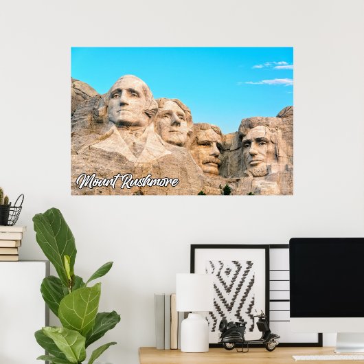 Mount Rushmore, Keystone, South Dakota Poster (Thuiskantoor)