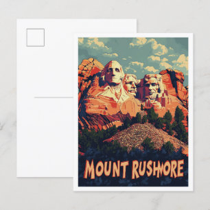 Mount Rushmore Keystone South Dakota Verenigde Sta Briefkaart