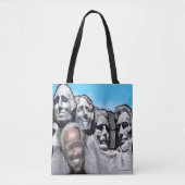 Mount Rushmore met Biden Canvas tas (Voorkant)