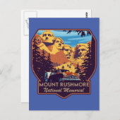 Mount Rushmore Nationaal Monument Briefkaart (Voorkant / Achterkant)