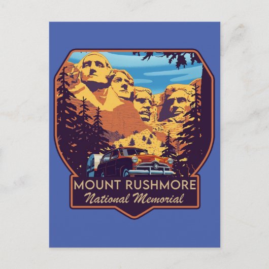 Mount Rushmore Nationaal Monument Briefkaart (Voorkant)