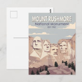 Mount Rushmore National Monument South Dakota Briefkaart (Voorkant / Achterkant)