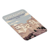 Mount Rushmore National Monument South Dakota Magneet (Rechterzijde)