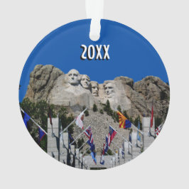 Mount Rushmore Photo Souvenir Ornament
