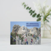 Mount Rushmore South Dakota Briefkaart (Staand voorkant)
