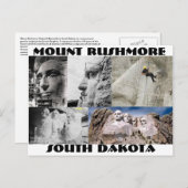 Mount Rushmore, South Dakota briefkaart (Voorkant / Achterkant)