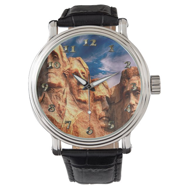 Mount Rushmore South Dakota Horloge (Voorkant)