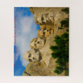 Mount Rushmore South Dakota.kerstgroeten Legpuzzel (Verticaal)
