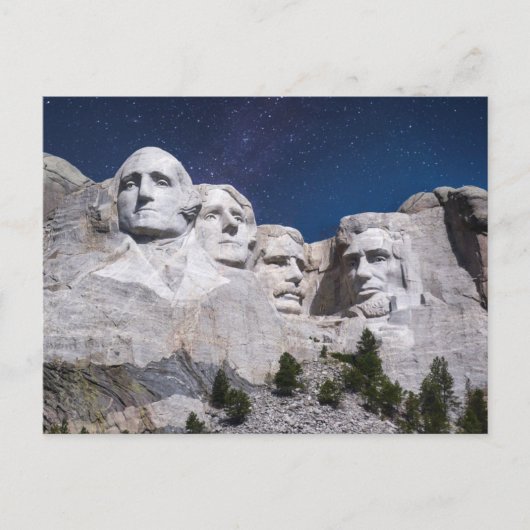 Mount Rushmore Tijdsverloop Lucht Briefkaart (Voorkant)
