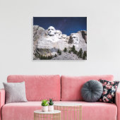 Mount Rushmore Timelapse Sky Canvas Afdruk (Insitu (Woonkamer))
