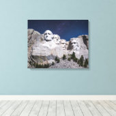 Mount Rushmore Timelapse Sky Canvas Afdruk (Insitu (Houten vloer))