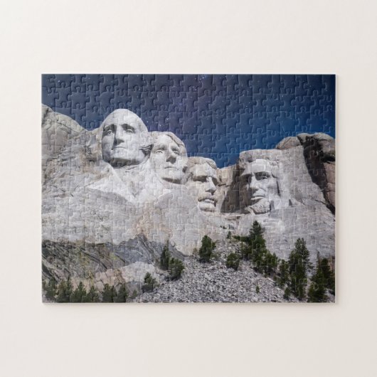 Mount Rushmore Timelapse Sky Legpuzzel (Horizontaal)