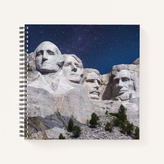 Mount Rushmore Timelapse Sky Notitieboek (Voorkant)