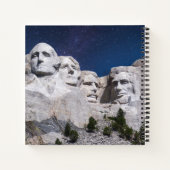 Mount Rushmore Timelapse Sky Notitieboek (Achterkant)