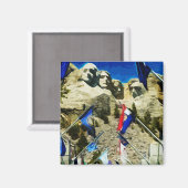 Mount Rushmore uit het Abstract parlement van de s Magneet (Voorkant / Achterkant)