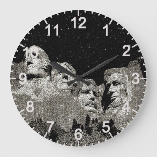 Mount Rushmore, Wall Clock Grote Klok (Voorkant)
