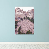 Mount Rushmore's Vier Canvas Afdruk (Insitu (Houten vloer))
