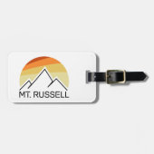 Mount Russell California Retro Bagagelabel (Voorkant horizontaal)