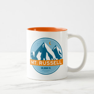 Mount Russell Californië Sterren Maan Tweekleurige Koffiemok