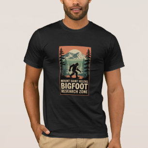 Mount Saint Helens Bigfoot Onderzoeks Zone T-shirt