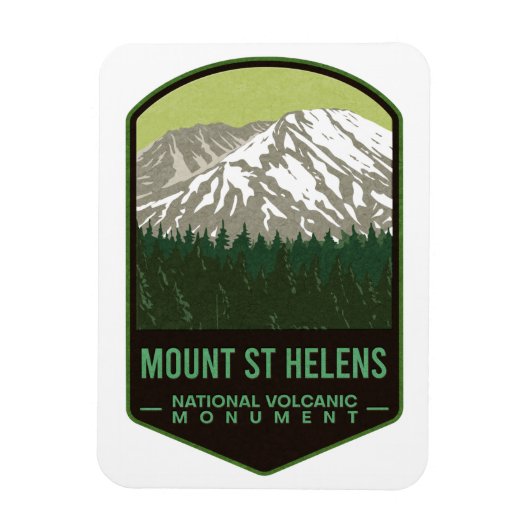Mount Saint Helens National Volcanic Monument Magneet (Verticaal)