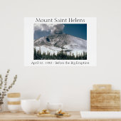 Mount Saint Helens - Pre-Eruption Poster (Keuken)