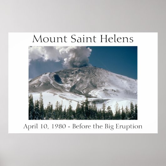 Mount Saint Helens - Pre-Eruption Poster (Voorkant)