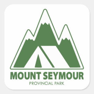 Mount Seymour Provincial Park Bergen Kamperen Vierkante Sticker