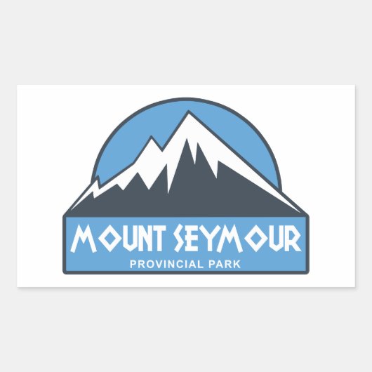 Mount Seymour Provincial Park Rechthoekige Sticker (Voorkant)