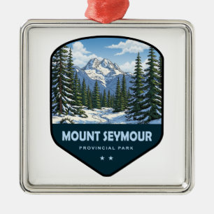 Mount Seymour Provincial Park Schild Metalen Ornament