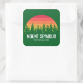 Mount Seymour Provincial Park Vierkante Sticker (Tas)