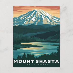 Mount Shasta California Briefkaart