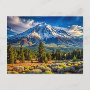Mount Shasta California Natuur Briefkaart