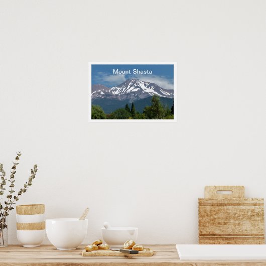 Mount Shasta California Poster (Keuken)