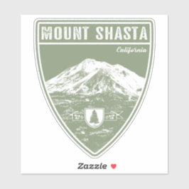 Mount Shasta California Sticker