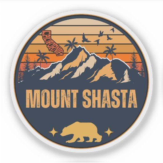 Mount Shasta, Californië Sticker (Voorkant)