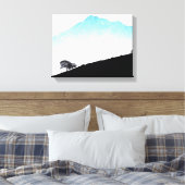 MOUNT SHASTA (DRIJVENDE BERG) CANVAS AFDRUK (Insitu (Slaapkamer))