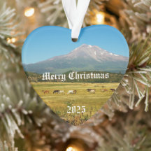 Mount Shasta Horse Herd Acryl Ornament