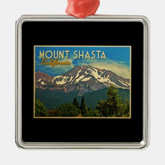Mount Shasta  Metalen Ornament (Voorkant)