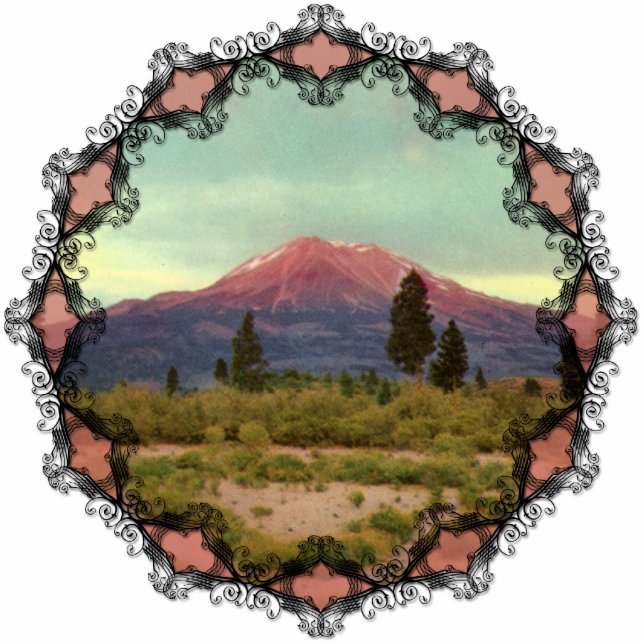 Mount Shasta  Ornament Fotobeeldje Ornament (Voorkant)