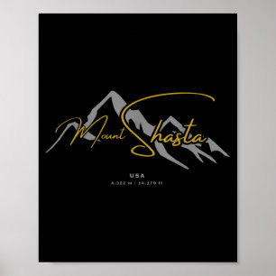 Mount shasta usa  poster