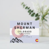 Mount Sherman Colorado 14ers Mountain Briefkaart (Staand voorkant)