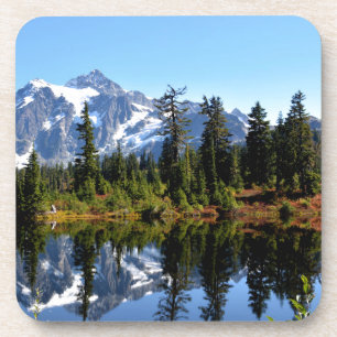 Mount Shuksan op een zonnige dag Drankjes Onderzetter