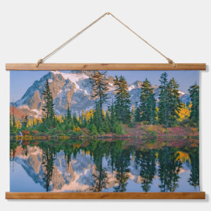 Mount Shuksan weerspiegeld in Reflection Lake Hangend Wandkleed