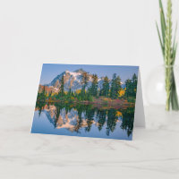 Mount Shuksan weerspiegeld in Reflection Lake