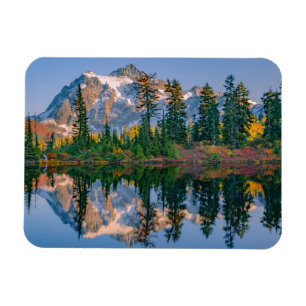 Mount Shuksan weerspiegeld in Reflection Lake Magneet