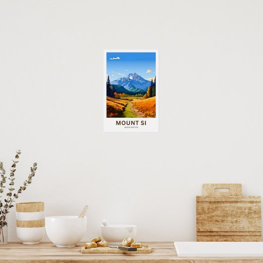 Mount Si Washington Reisprint Poster (Keuken)
