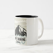 Mount Siguniang China Tweekleurige Koffiemok (Voorkant rechts)