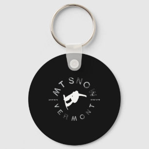 Mount Snow Vermont Graphic Snowboard T-shirt Sleutelhanger
